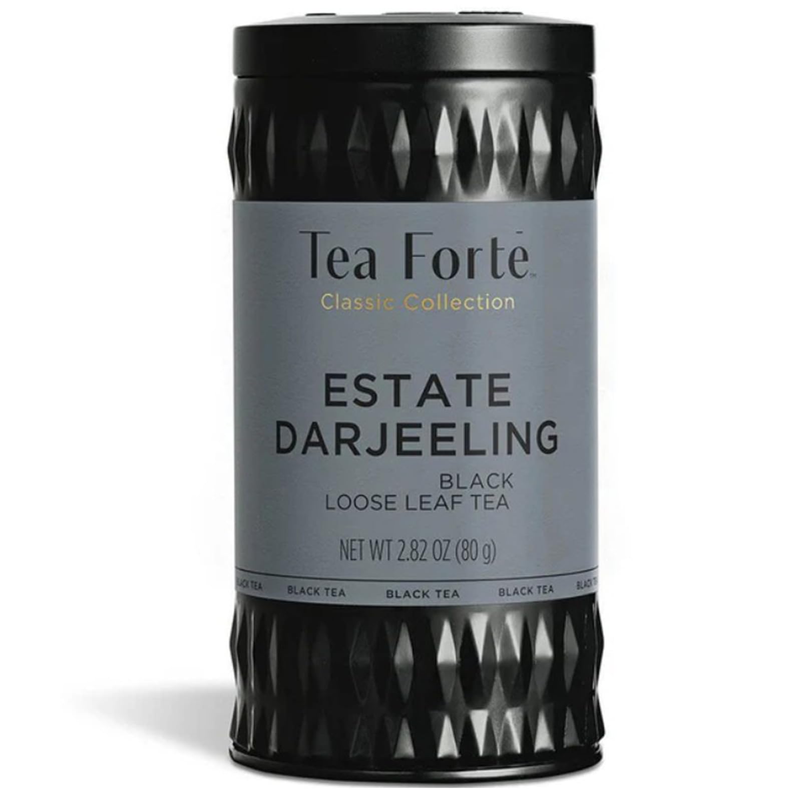 Tea Forte Caramel Nougat Premium Organic Loose Leaf Caffeinated Black Tea Blend Canister, Makes 35-50 Cups
